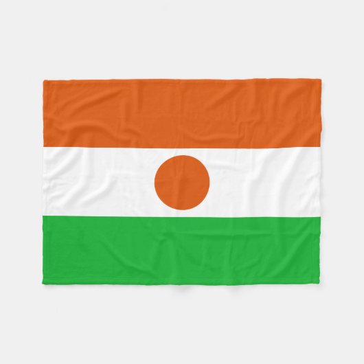 Niger Flag Fleece Deken (Voorkant (Horizontaal))