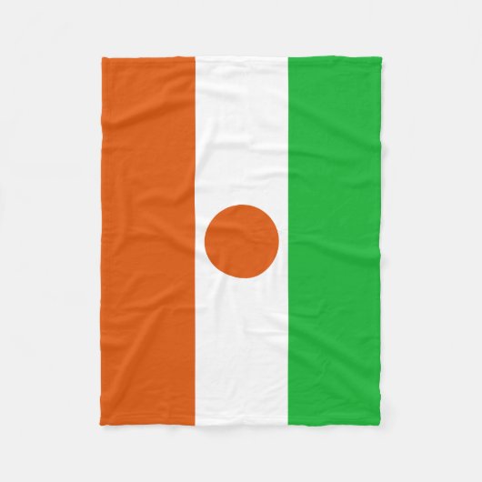 Niger Flag Fleece Deken (Voorkant)