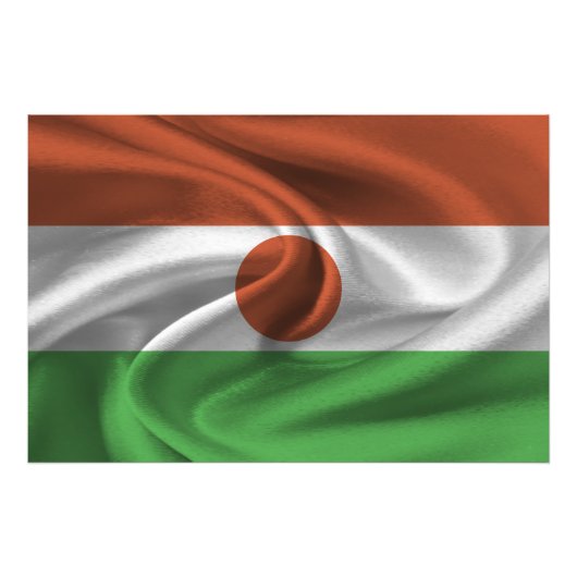 Niger Flag Foto Afdruk (Voorkant)