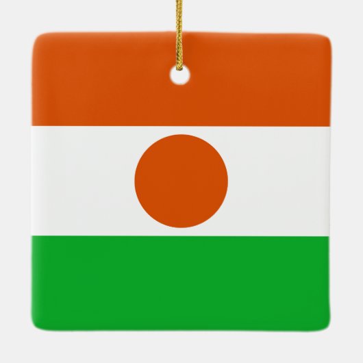 Niger Flag Keramisch Ornament (Achterkant)