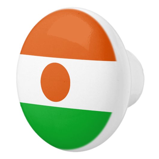Niger Flag Keramische Knop (Rechts)