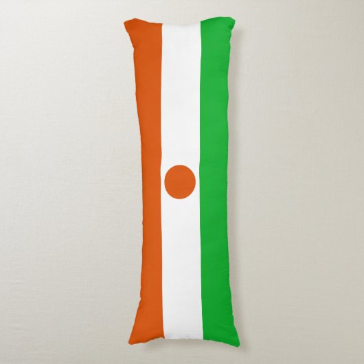 Niger Flag Lichaamskussen (Voorkant Verticaal)