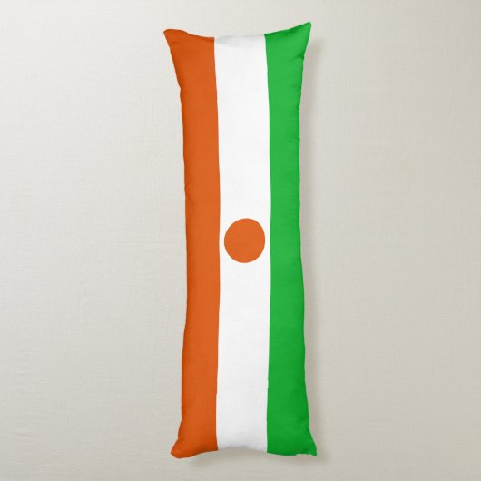 Niger Flag Lichaamskussen (Achterkant (Verticaal))
