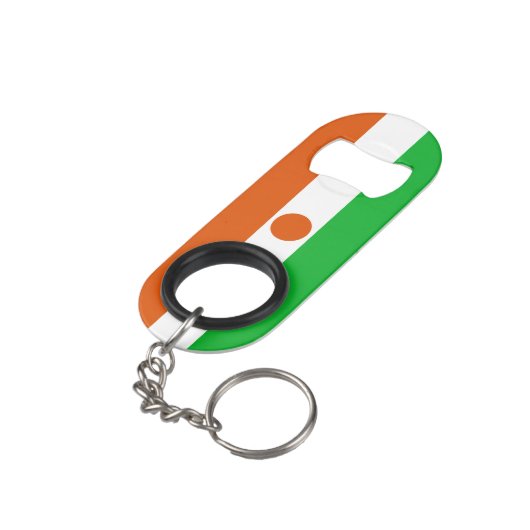 Niger Flag Mini Flessenopener (Achterkant Gekanteld)
