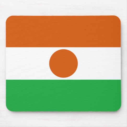 Niger Flag Mousepad Muismat (Voorkant)