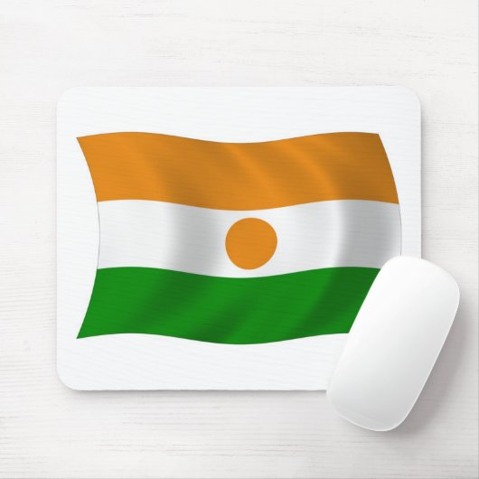 Niger Flag Mousepad Muismat (Met muis)