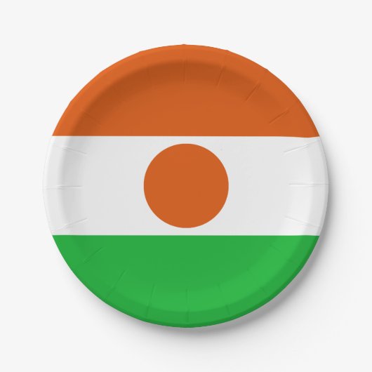 Niger Flag Papieren Bordje (Voorkant)