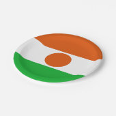 Niger Flag Papieren Bordje (Gekanteld)