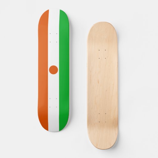 Niger Flag Persoonlijk Skateboard (Voorkant)