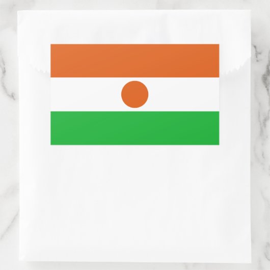 Niger Flag Rechthoekige Sticker (Tas)