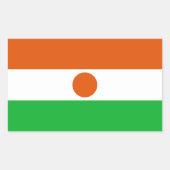 Niger Flag Rechthoekige Sticker (Voorkant)