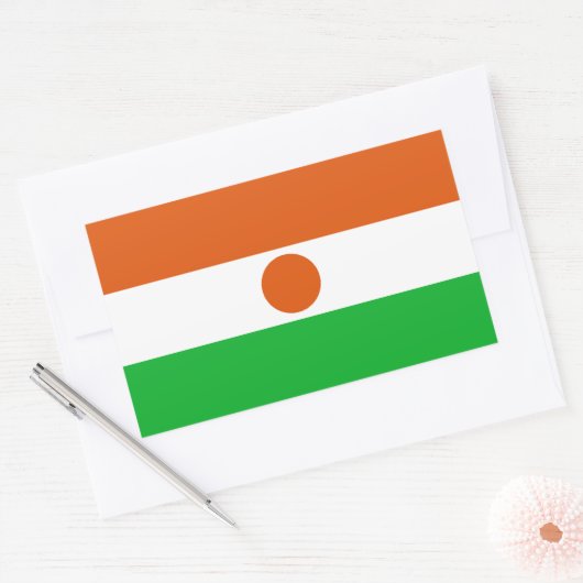 Niger Flag Rechthoekige Sticker (Envelop)
