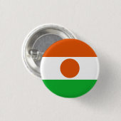 Niger Flag Ronde Button 3,2 Cm (Voorkant /achterkant)