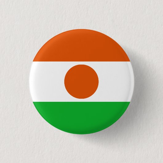 Niger Flag Ronde Button 3,2 Cm (Voorkant)