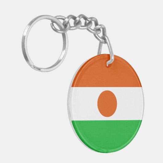 Niger Flag Sleutelhanger (Voorkant Links)