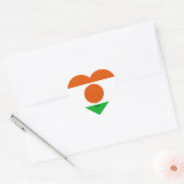 Niger Flag Splendid Patriotic Hart Sticker (Envelop)