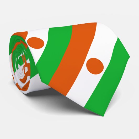 Niger Flag Stropdas (Opgerold)