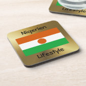 Niger Flag+Text Onderzetter (Linkerzijde)