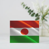 Niger - Golfvlag - Briefkaart (Staand voorkant)