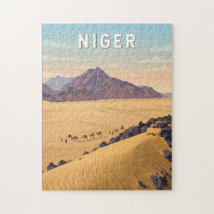 Niger Illustratie Reis Kunst Vintage Legpuzzel