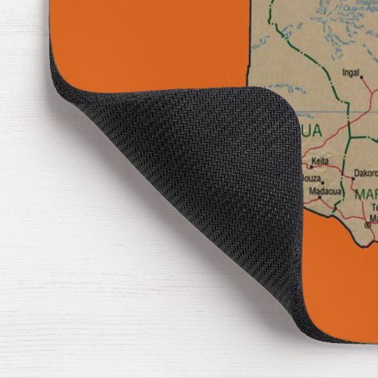 Niger Map Mousepad Muismat (Hoek)