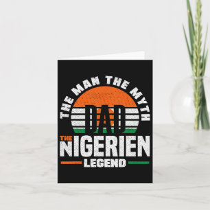 Niger Nigeriër Niger Vlag Vaderdag Kaart