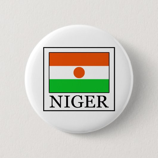Niger Ronde Button 5,7 Cm (Voorkant)