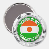 Niger Round Emblem Magneet (Voorkant / Achterkant)