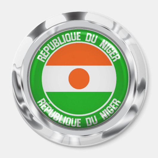 Niger Round Emblem Magneet (Voorkant)