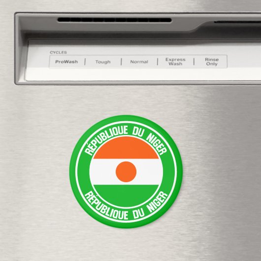 Niger Round Emblem Magneet (Insitu (Vaatwasser))