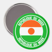 Niger Round Emblem Magneet (Voorkant / Achterkant)