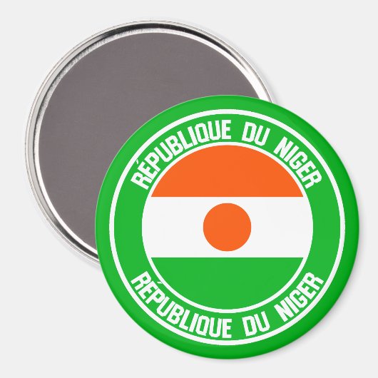 Niger Round Emblem Magneet (Voorkant / Achterkant)