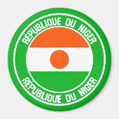 Niger Round Emblem Magneet (Voorkant)
