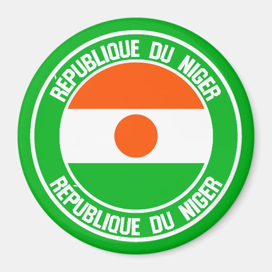 Niger Round Emblem Magneet (Voorkant)