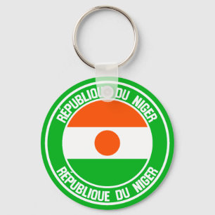 Niger Round Emblem Sleutelhanger