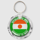 Niger Round Emblem Sleutelhanger (Voorkant)