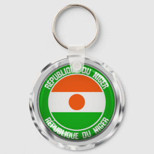 Niger Round Emblem Sleutelhanger
