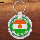 Niger Round Emblem Sleutelhanger (Voorkant)