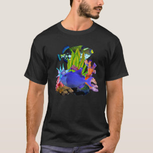 Niger Trigger Vis Riff Aggressief Zoutwater Aquari T-shirt