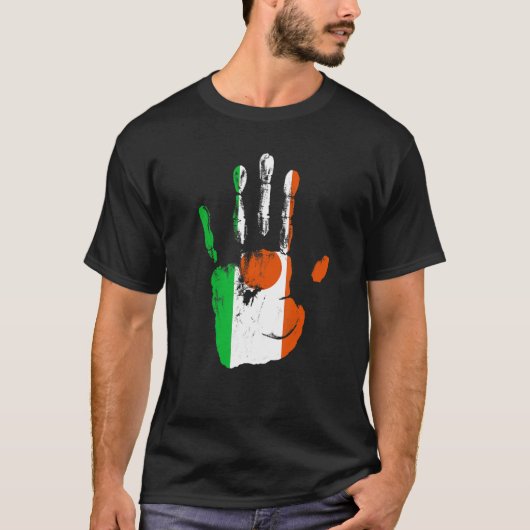 Niger Vlag Hand Mannen Vrouwen Kinder T-shirt (Voorkant)