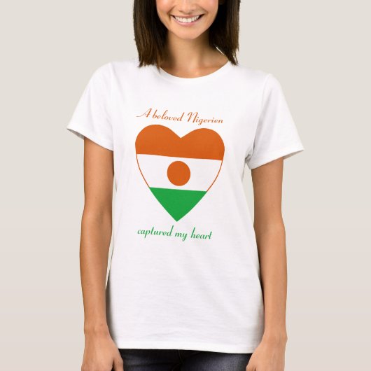 Niger Vlag Hartendief T-Shirt (Voorkant)