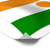 Niger Vlag Poster Print (Hoek)