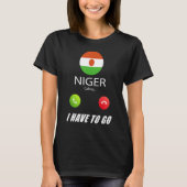 Niger vlag Souvenir Niger roept op T-shirt (Voorkant)