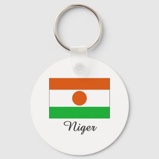 Niger-vlagontwerp Sleutelhanger (Voorkant)
