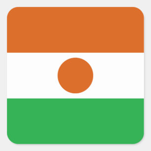 Niger-vlagsticker Vierkante Sticker