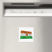 Niger zwaaiende vlag magneet (Insitu (Vaatwasser))