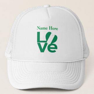 Nigeraans Groen LOVE Hart Vlag Gepersonaliseerd Trucker Pet