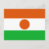Nigerese vlag, vlag van Niger Briefkaart (Voorkant)