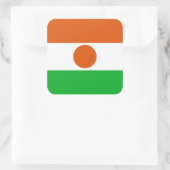 Nigerese vlag, vlag van Niger Vierkante Sticker (Tas)