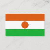 Nigerese vlag, vlag van Niger Visitekaartje (Voorkant)